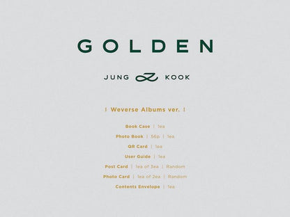 JUNG KOOK (BTS) - GOLDEN (Weverse Albums Version) - J-Store Online