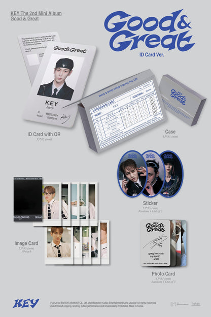 KEY - GOOD & GREAT (2ND MINI ALBUM) - QR VERSION - J-Store Online