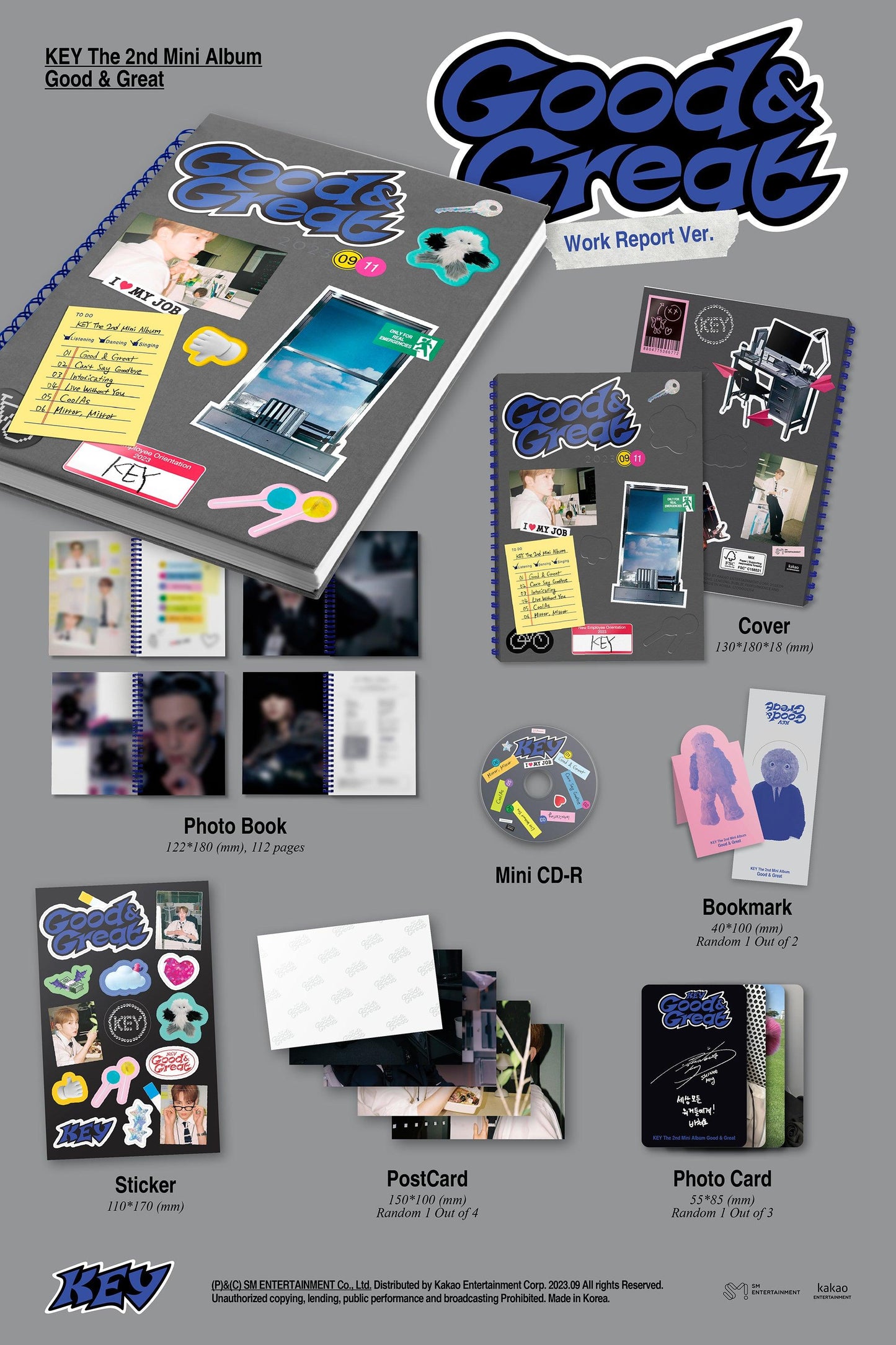 KEY - GOOD & GREAT (2ND MINI ALBUM) - WORK REPORT VERSION (PHOTOBOOK) - J-Store Online