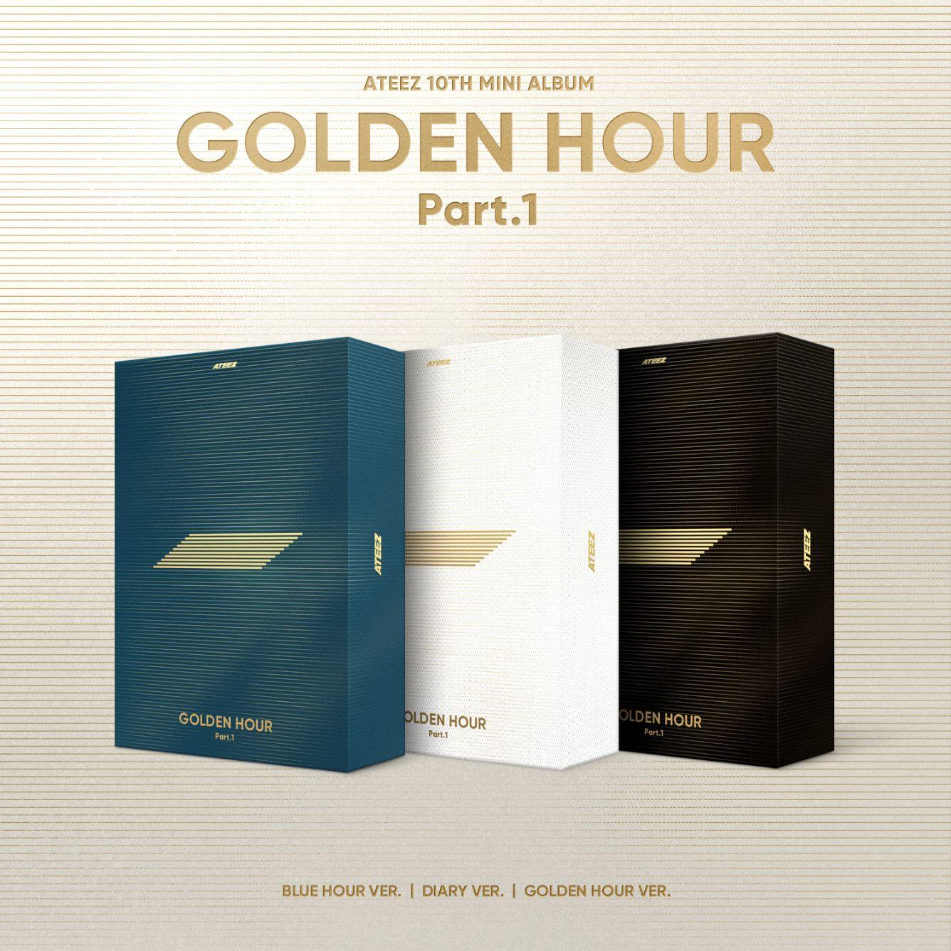 (KOREAN VERSION) ATEEZ - GOLDEN HOUR: PART.1 (10TH MINI ALBUM) - J-Store Online