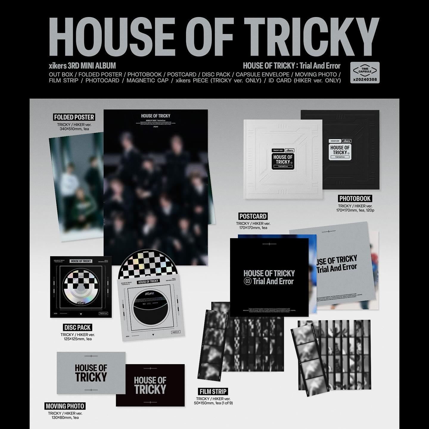 (KOREAN VERSION) XIKERS - HOUSE OF TRICKY: TRIAL AND ERROR (3RD MINI ALBUM) - J-Store Online