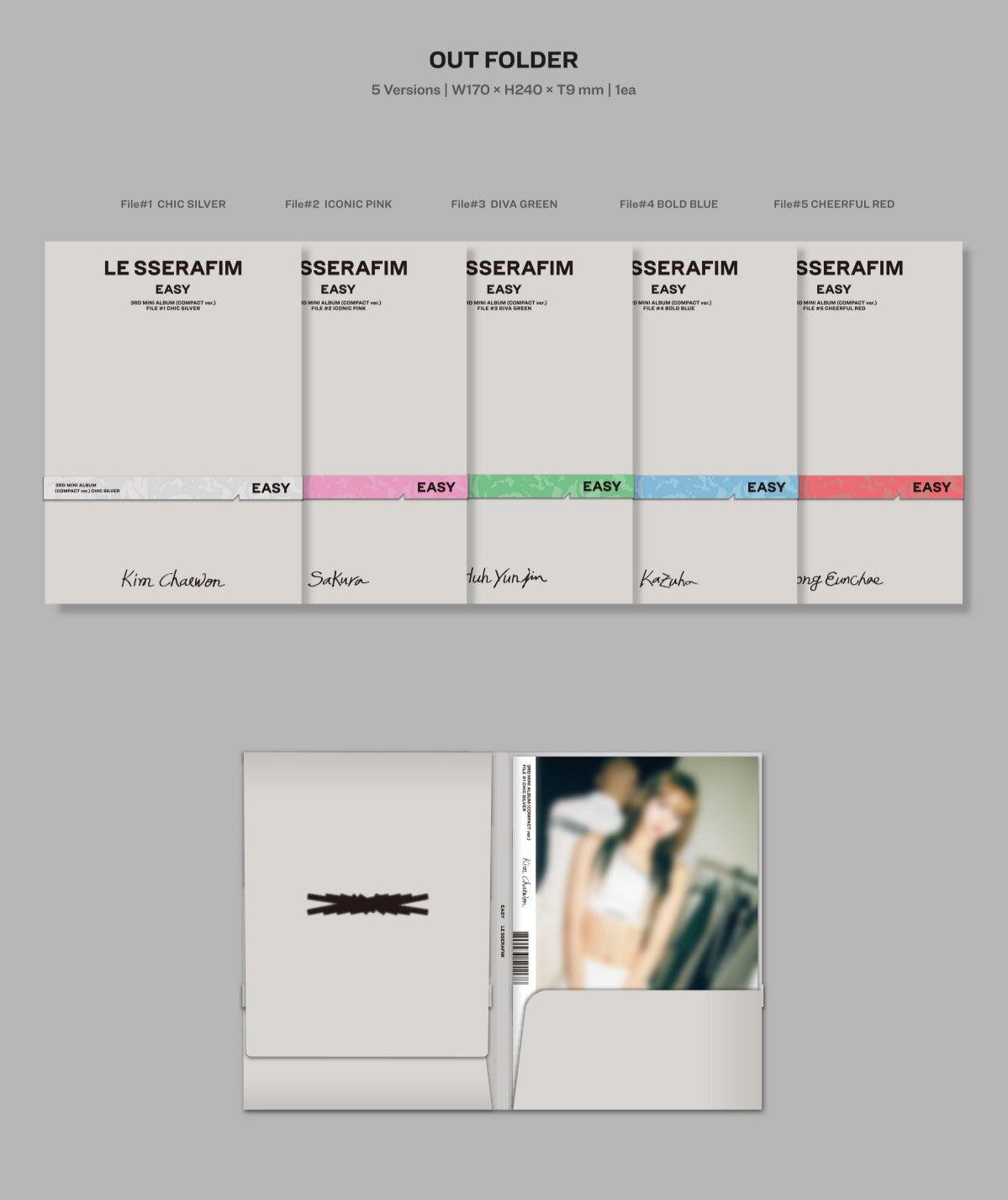 LE SSERAFIM - EASY (3RD MINI ALBUM) COMPACT VERSION - J-Store Online