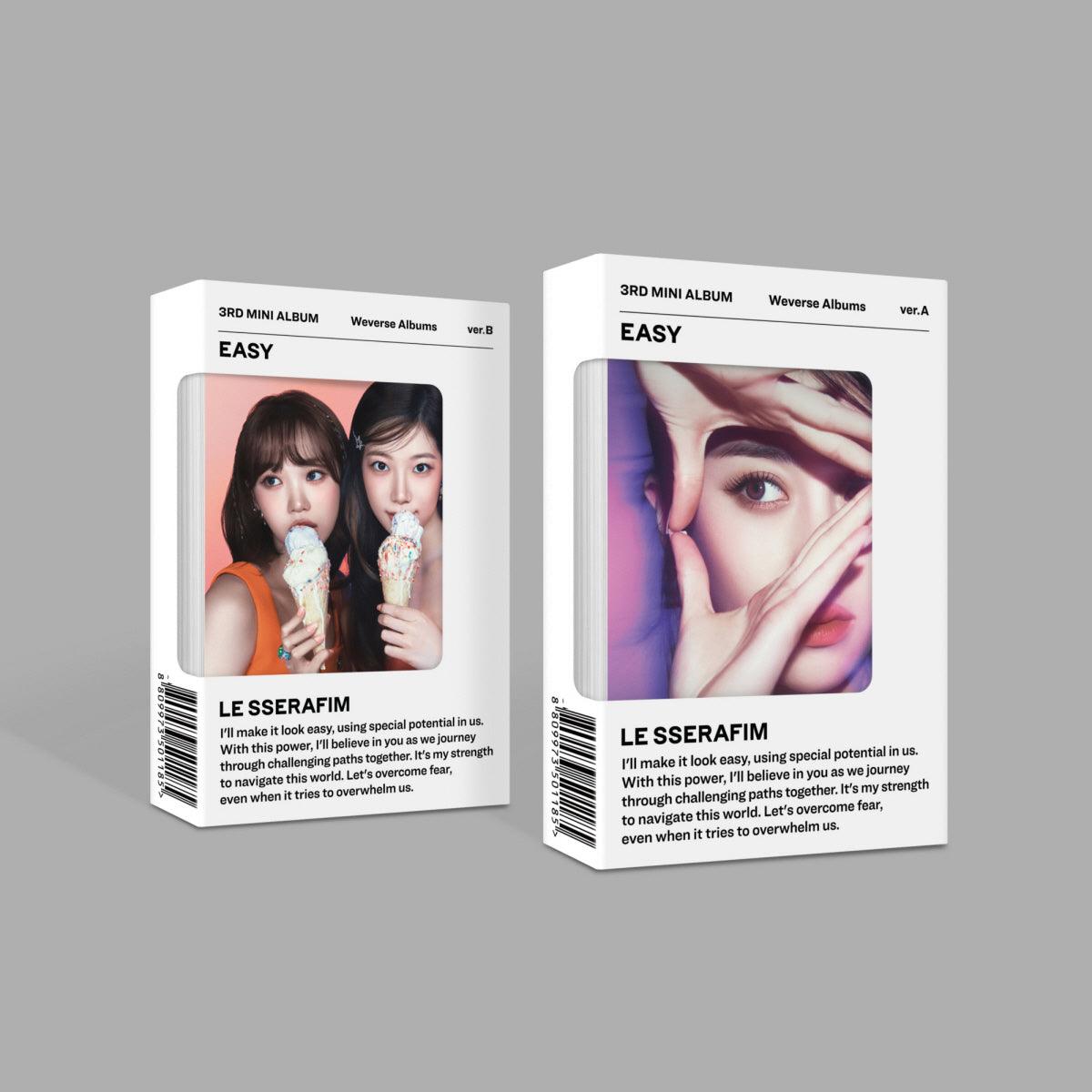 LE SSERAFIM - EASY (3RD MINI ALBUM) WEVERSE ALBUM VERSION - J-Store Online