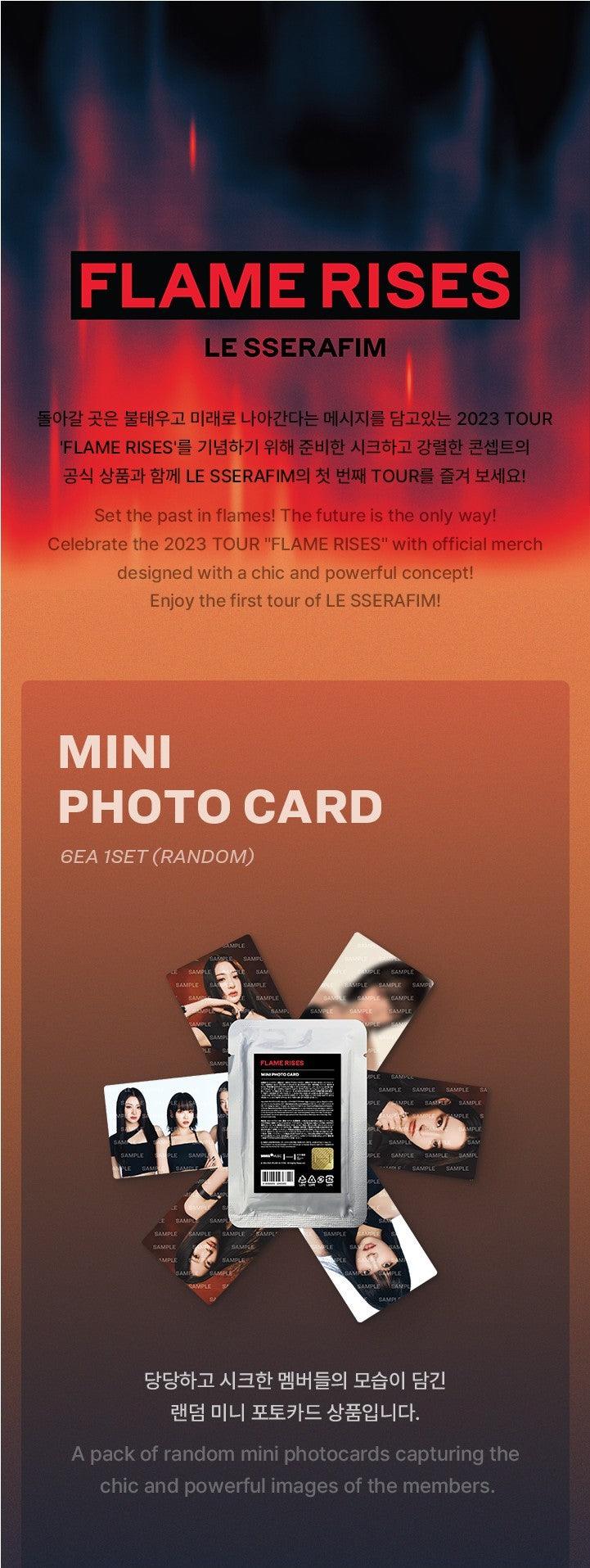 LE SSERAFIM - FLAME RISES - MINI PHOTO CARD - J-Store Online