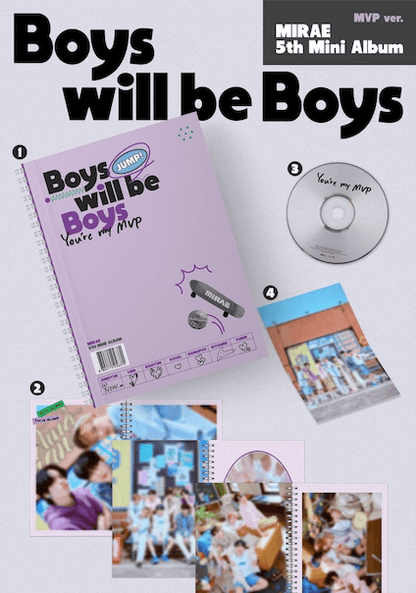 MIRAE - BOYS WILL BE BOYS (5TH MINI ALBUM) - J-Store Online