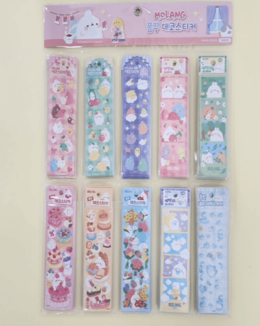 MOLANG - POLKKU DECO STICKER - J-Store Online