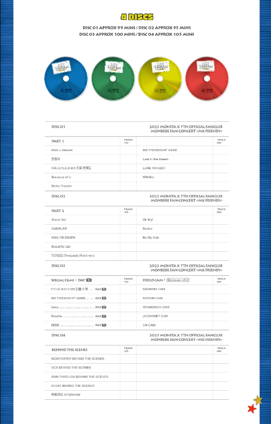 MONSTA X - 2023 MONSTA X 7TH OFFICIAL FANCLUB MONBEBE FAN-CONCERT (MX FRIENDS) - BLU-RAY - J-Store Online