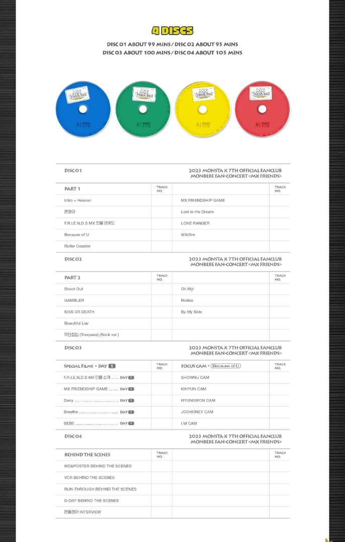 MONSTA X - 2023 MONSTA X 7TH OFFICIAL FANCLUB MONBEBE FAN-CONCERT (MX FRIENDS) - DVD - J-Store Online