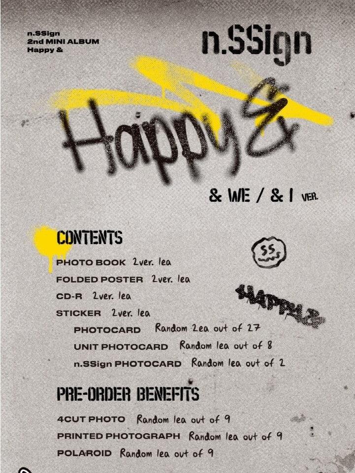 n.SSign - HAPPY& (2ND MINI ALBUM) - J-Store Online