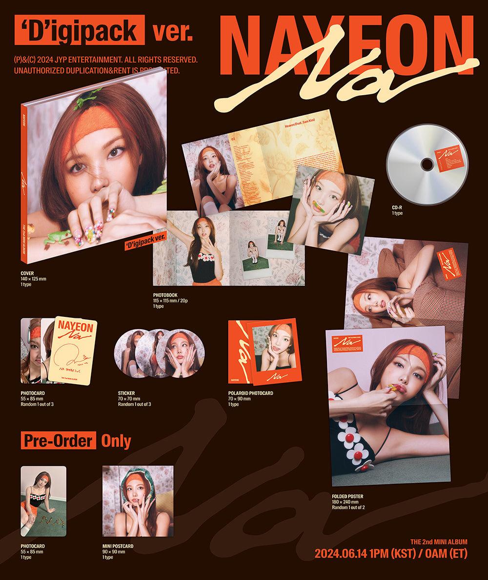 NAYEON (TWICE) - NA (2ND MINI ALBUM) - DIGIPACK - J-Store Online