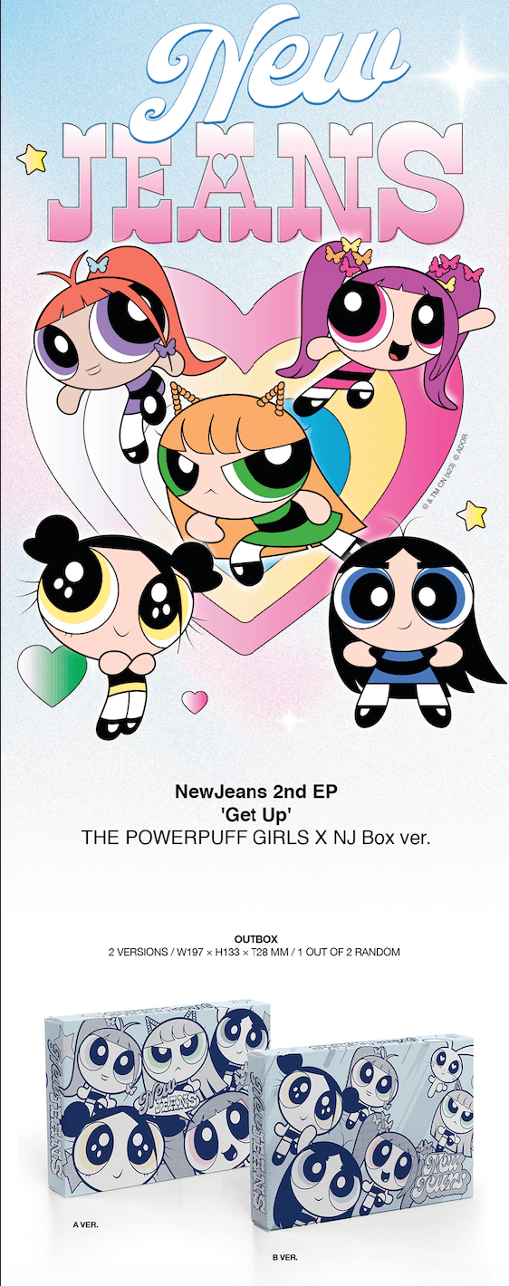 NEWJEANS - 2ND EP 'GET UP' - THE POWERPUFF GIRLS X NJ BOX VER. - J-Store Online