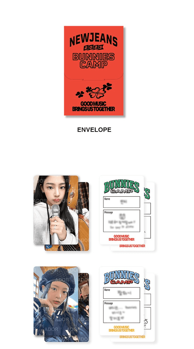 NEWJEANS - BUNNIES CAMP - PHOTO CARD SET - J-Store Online