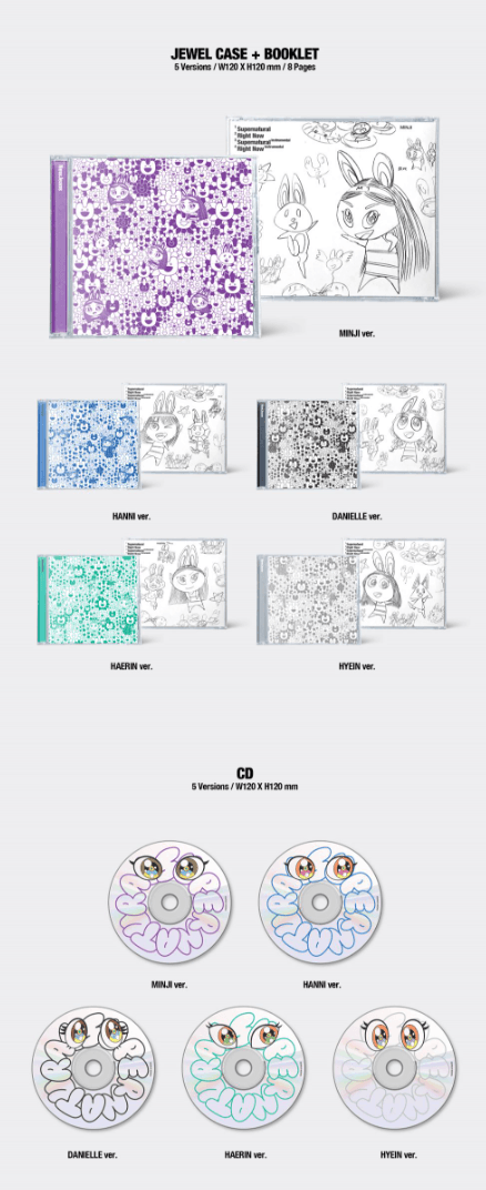 NEWJEANS - SUPERNATURAL - NJ X MURAKAMI (CROSS BAG VER.) - J-Store Online