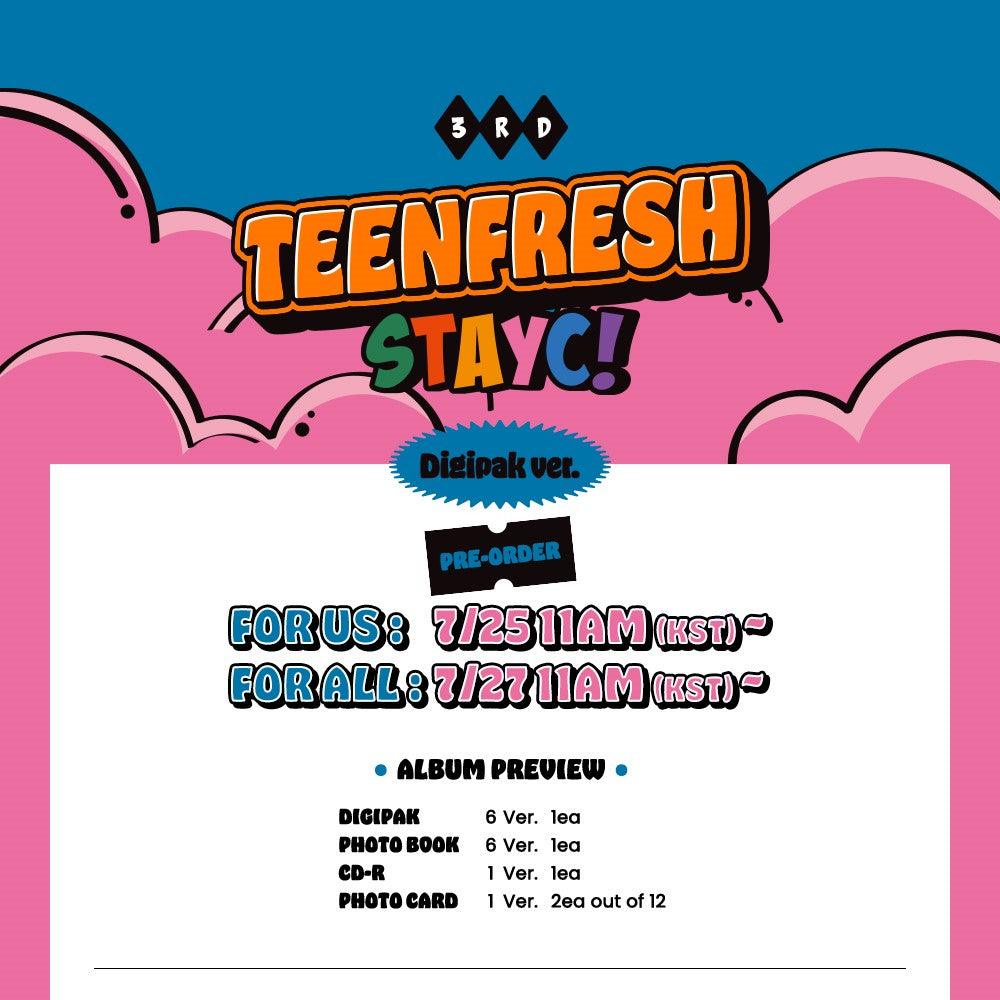 [POP-UP EXCLUSIVE] STAYC - TEENFRESH (DIGIPAK VERSION) - J-Store Online