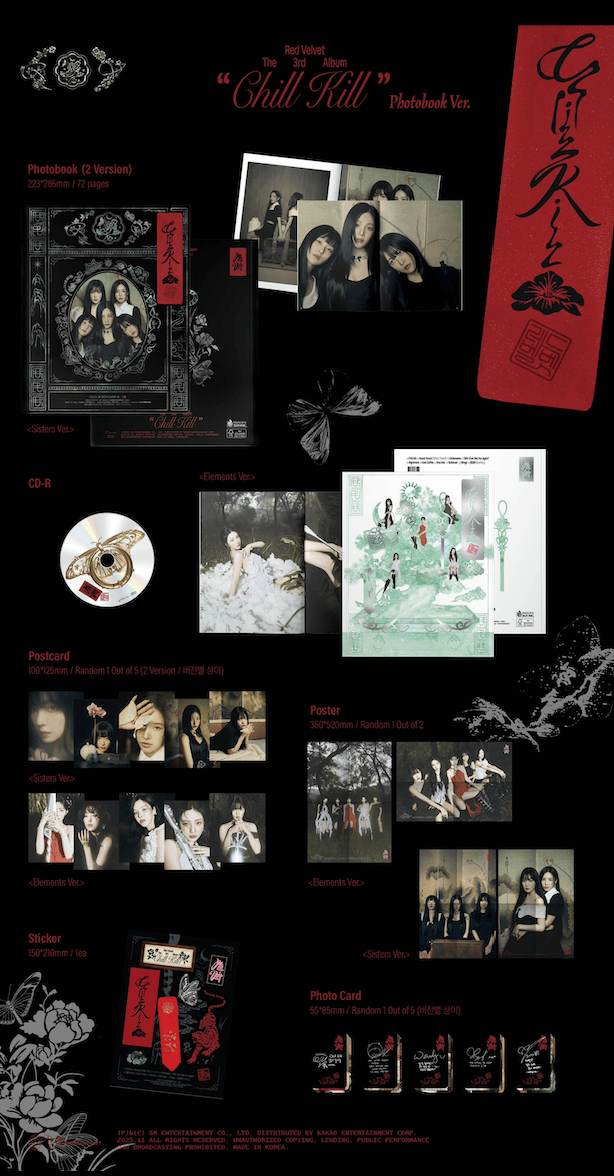 RED VELVET - CHILL KILL (3RD FULL ALBUM) - PHOTOBOOK VERSION - J-Store Online