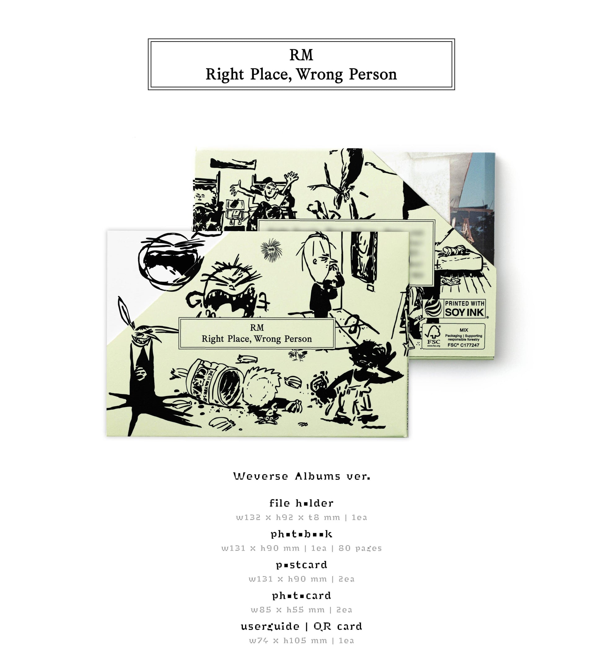 RM (BTS) - RIGHT PLACE, WRONG PERSON (WEVERSE ALBUM) - J-Store Online