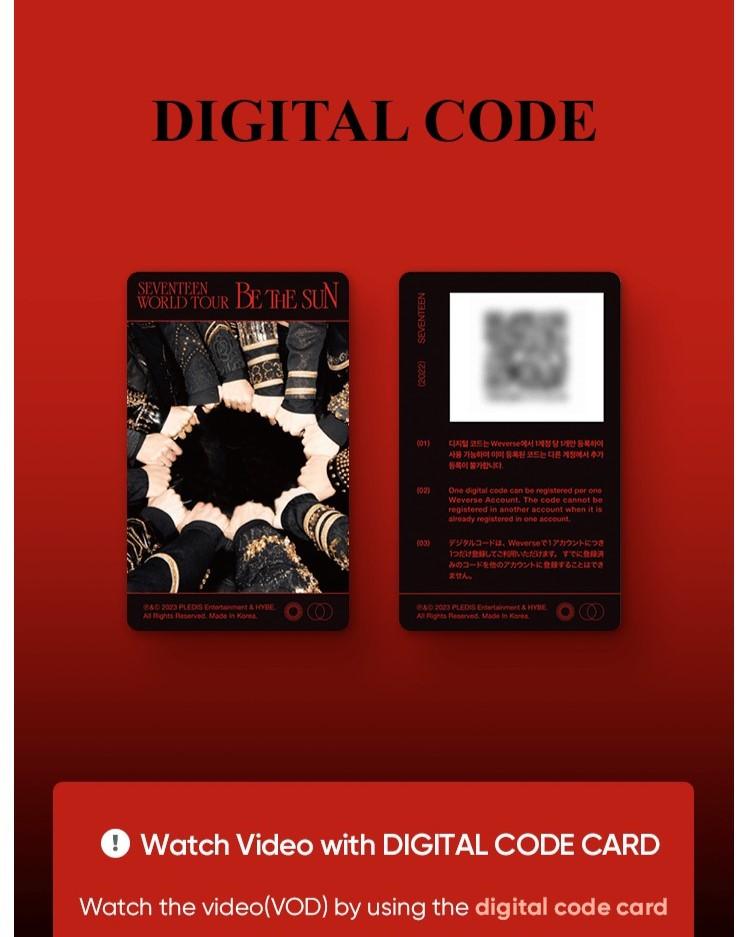 SEVENTEEN - WORLD TOUR [BE THE SUN] - SEOUL DIGITAL CODE - J-Store Online