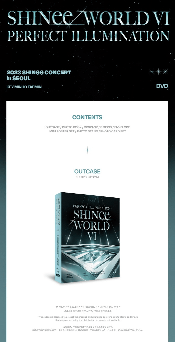 SHINEE - WORLD VI - PERFECT ILLUMINATION IN SEOUL - DVD - J-Store Online