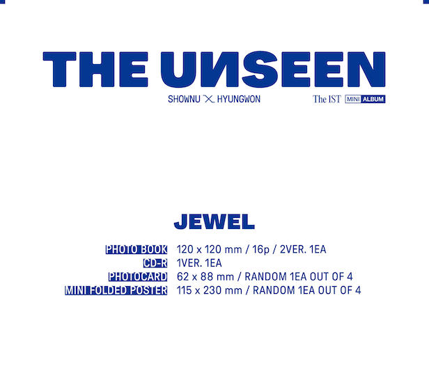 SHOWNU X HYUNGWON (MONSTA X) - THE UNSEEN (1ST MINI ALBUM) - JEWEL VER. - J-Store Online