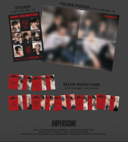 (SIGNED) AMPERS&ONE - 2ND SINGLE ALBUM: ONE HEARTED - J-Store Online