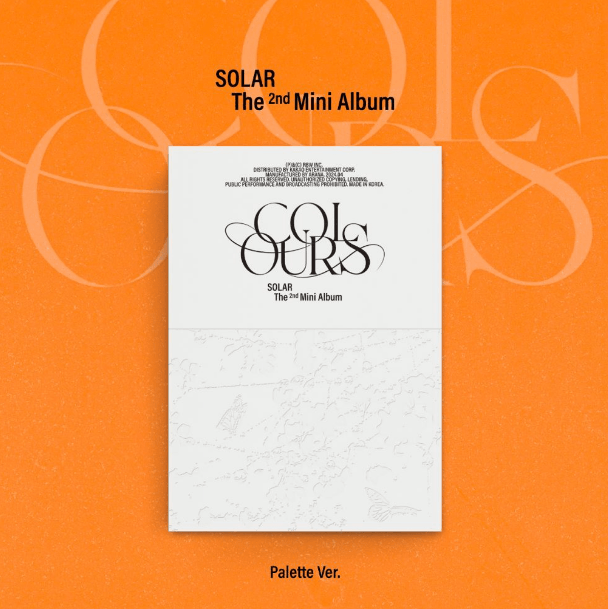 SOLAR (MAMAMOO) - 2ND MINI ALBUM - COLOURS (PALETTE VER.) - J-Store Online