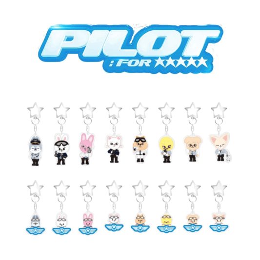 STRAY KIDS - SKZOO 'PILOT: FOR ★★★★★' SECRET KEYRING - J-Store Online