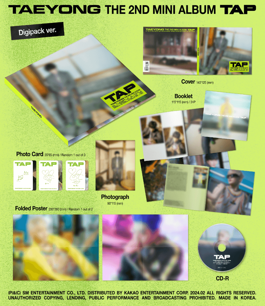 TAEYONG (NCT) - TAP (1ST MINI ALBUM) DIGIPACK VER. - J-Store Online