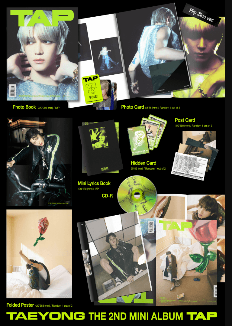 TAEYONG (NCT) - TAP (1ST MINI ALBUM) FLIP ZINE VER. - J-Store Online