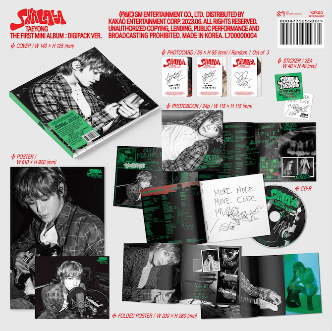 TAEYONG - SHALALA (1ST MINI ALBUM) - DIGIPACK VER. - J-Store Online