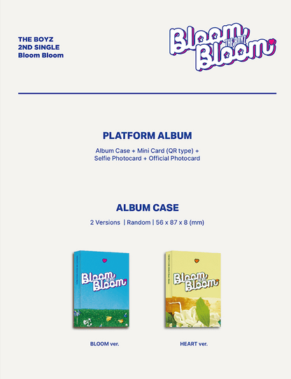 THE BOYZ - BLOOM BLOOM (2ND SINGLE ALBUM) - PLATFORM VER. - J-Store Online