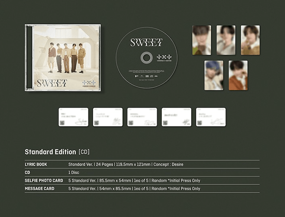 TOMORROW X TOGETHER (TXT) - JAPAN 2ND ALBUM [SWEET] - STANDARD EDITION - J-Store Online