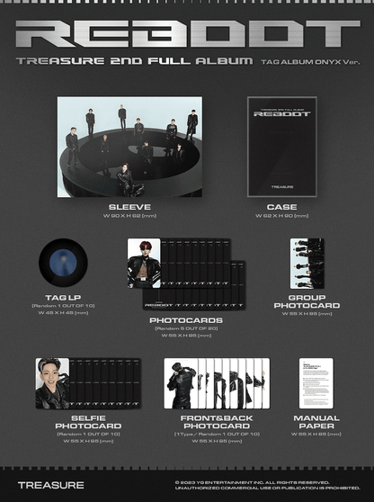 TREASURE - 2ND FULL ALBUM "REBOOT" - YG TAG ALBUM - J-Store Online