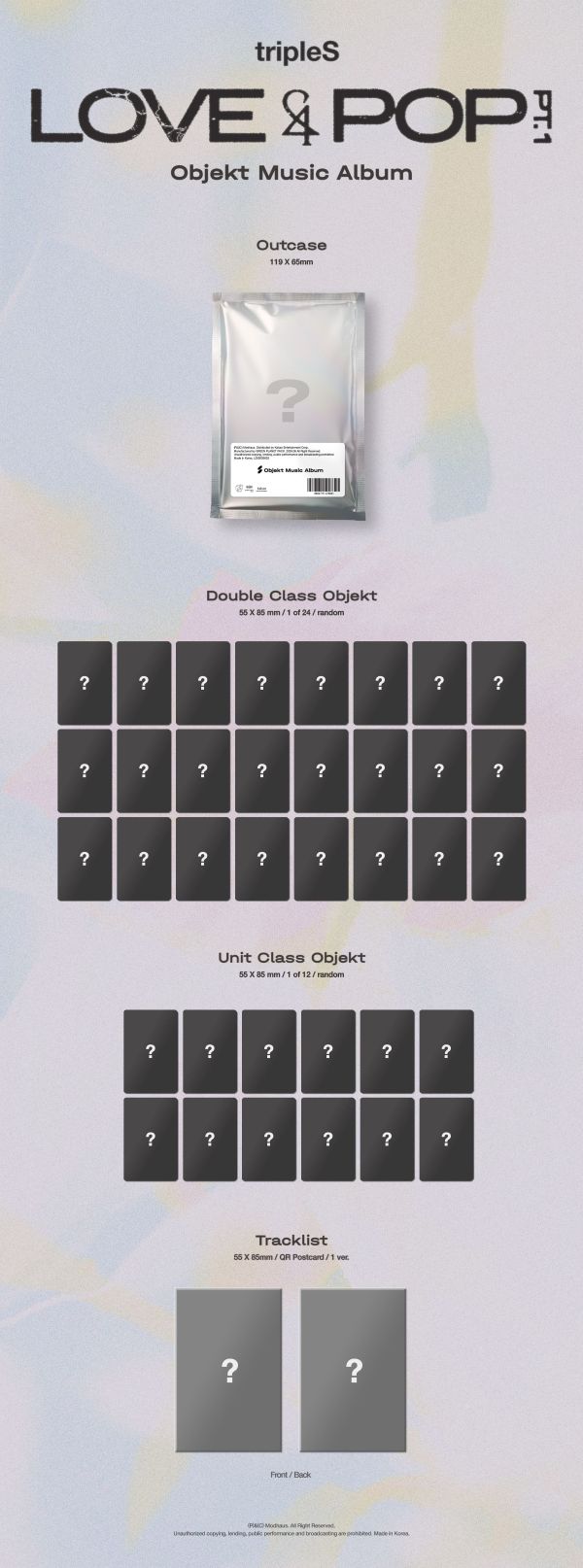 (Pre-Order) tripleS - LOVE&POP PT.1 - OBJEKT MUSIC ALBUM VER.