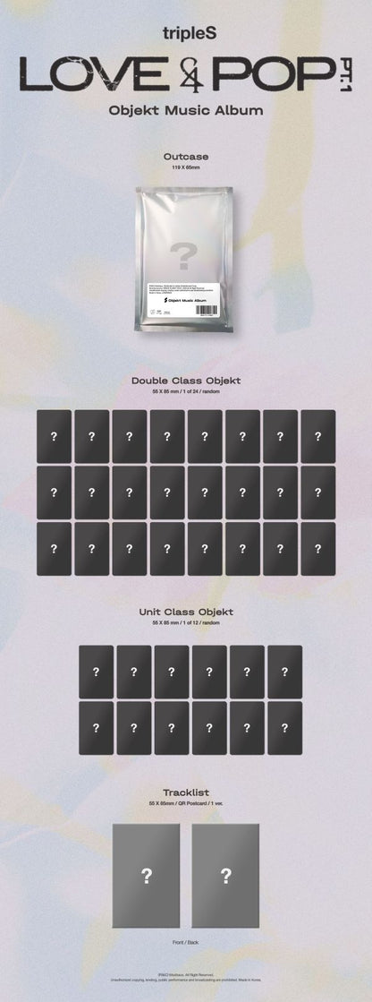 (Pre-Order) tripleS - LOVE&POP PT.1 - OBJEKT MUSIC ALBUM VER.