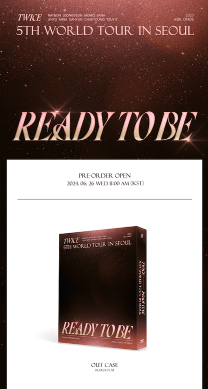 TWICE - 5TH WORLD TOUR: READY TO BE IN SEOUL - DVD - Pre-Order - J-Store Online