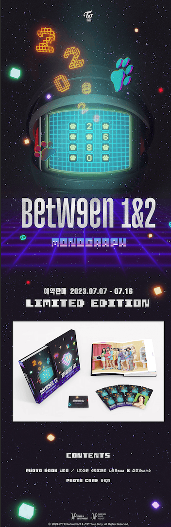 TWICE - MONOGRAPH: BETWEEN 1&2 (LIMITED EDITION) - J-Store Online