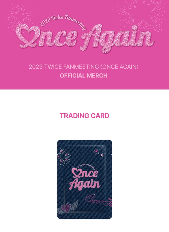 TWICE - ONCE AGAIN - TRADING CARDS - J-Store Online