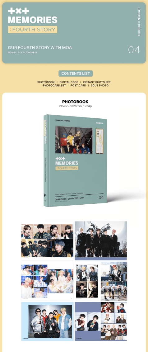 TXT - TOMORROW X TOGETHER MEMORIES: FOURTH STORY (DIGITAL CODE) - J-Store Online