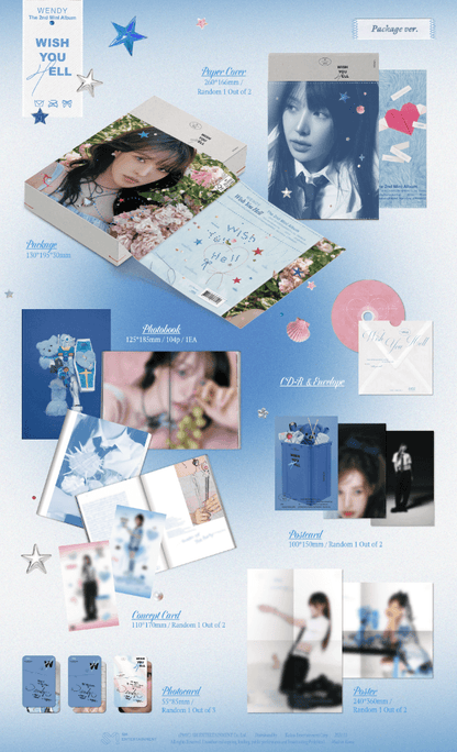 WENDY (RED VELVET) - WISH YOU HELL (2ND MINI ALBUM) - PACKAGE VER. - J-Store Online