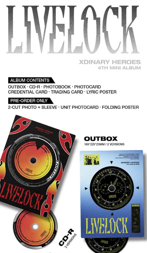 Xdinary Heroes - LIVELOCK (4TH MINI ALBUM) - J-Store Online