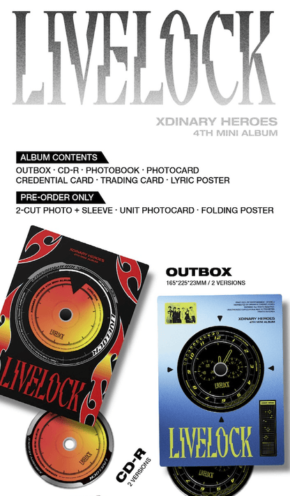 Xdinary Heroes - LIVELOCK (4TH MINI ALBUM) - J-Store Online