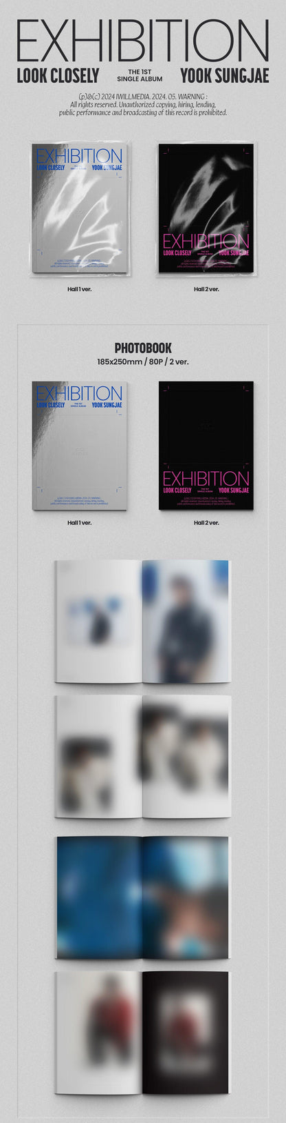 YOOK SUNGJAE (BTOB) - EXHIBITION: LOOK CLOSELY (1ST SINGLE ALBUM) - J-Store Online