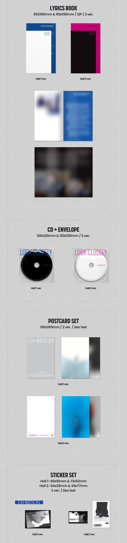 YOOK SUNGJAE (BTOB) - EXHIBITION: LOOK CLOSELY (1ST SINGLE ALBUM) - J-Store Online