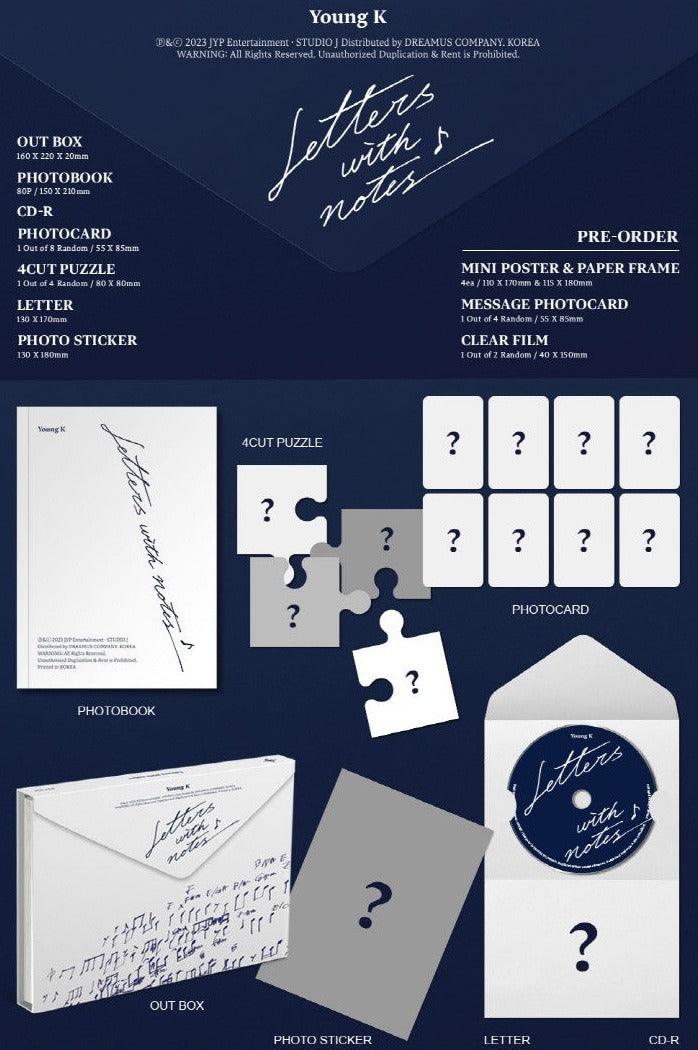 YOUNG K - LETTERS WITH NOTES - 1ST FULL ALBUM - J-Store Online