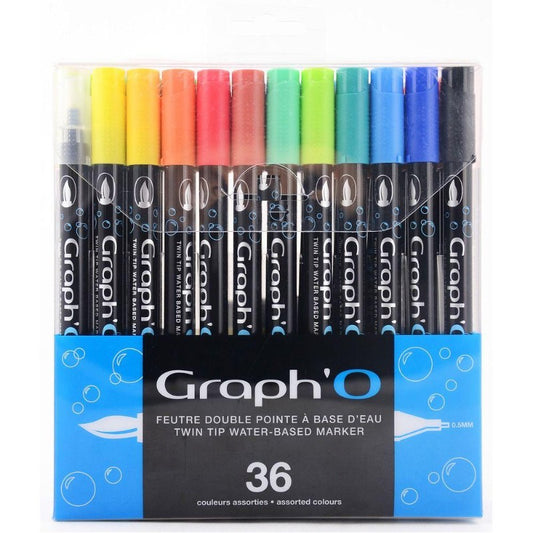 Graph'o Twin Tip - Wasservermalbare Marker - 36er Set - J-Store Online