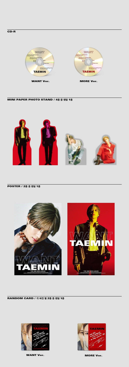 Taemin - Want (2nd Mini Album) - J-Store Online