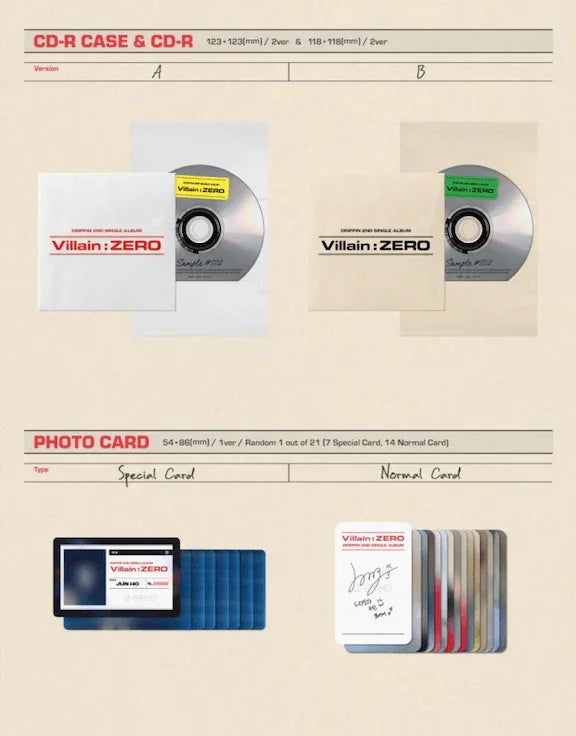 DRIPPIN - VILLAIN : ZERO (2ND SINGLE ALBUM) - J-Store Online