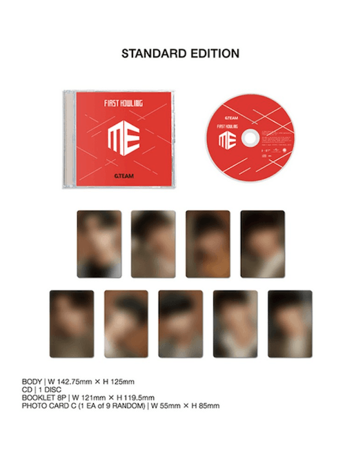 &TEAM - JP 1ST SINGLE ALBUM - FIRST HOWLING: ME - STANDARD VERSION (JEWEL CASE) - J-Store Online