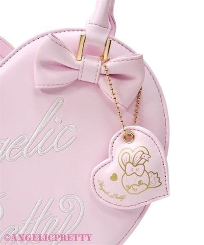 ANGELIC PRETTY - EMBROIDERED LOGO HEART TOTE BAG - J-Store Online