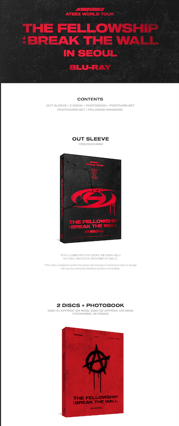 ATEEZ - ATEEZ WORLD TOUR (THE FELLOWSHIP: BREAK THE WALL IN SEOUL) - BLU RAY - J-Store Online